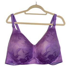 Cacique No Wire Lightly Lined Full Coverage Bra Sz. 48D Support